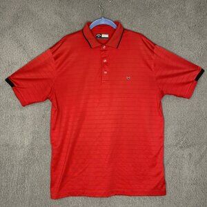 Callway Men's Pro Spin Fine Line Stripe Short‎ Sleeve Sz L Golf polo